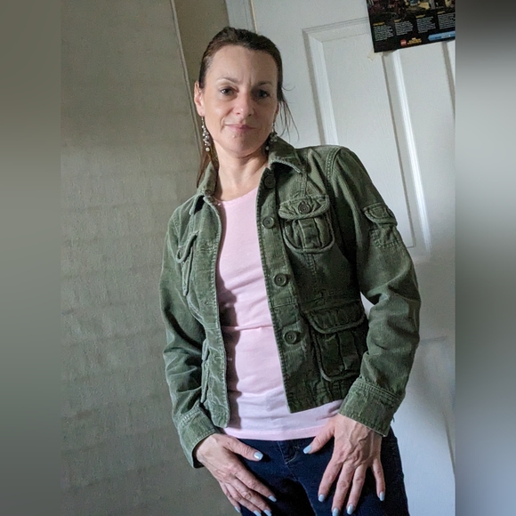 Aeropostale Jackets & Blazers - Aeropostale olive courdoroy jacket XS